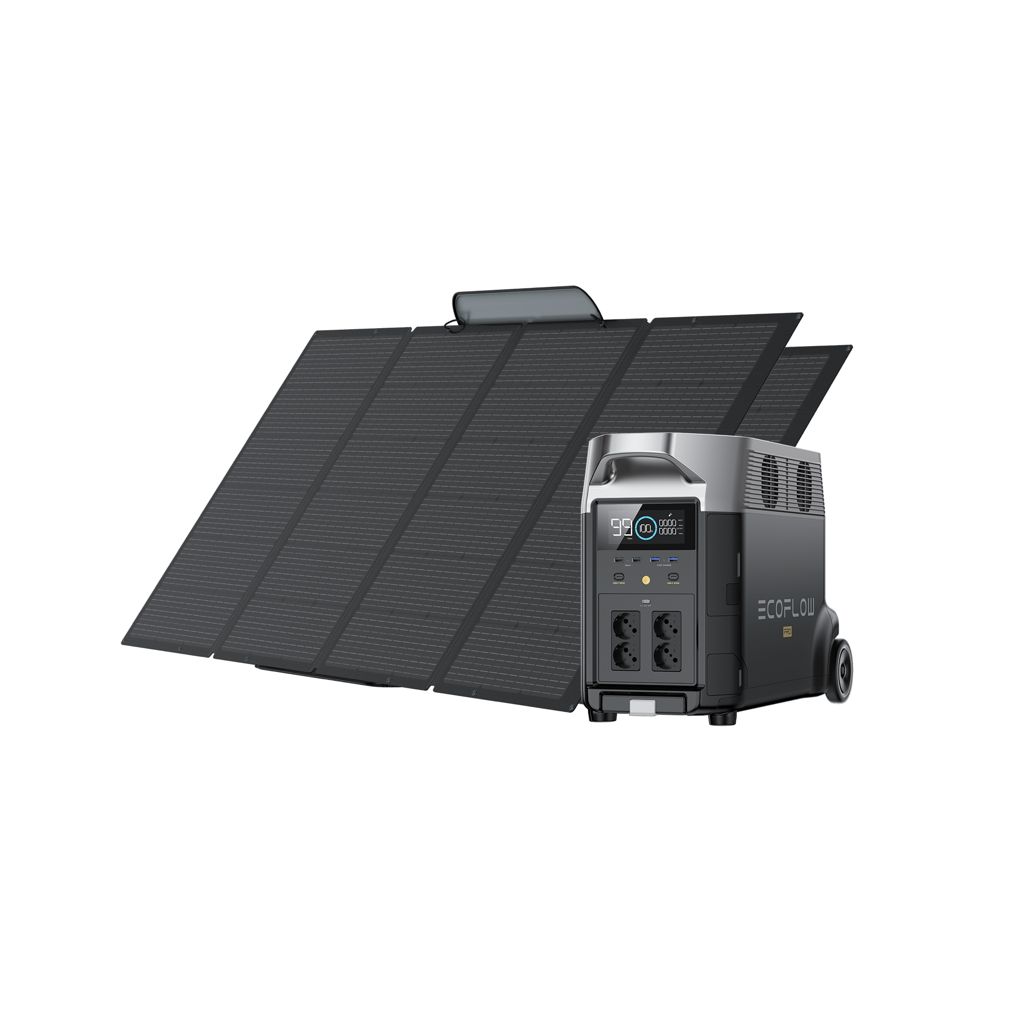 Generador solar EcoFlow DELTA Pro (FV 400 W portátil) Bundles EcoFlow 2*400 W + DELTA Pro  