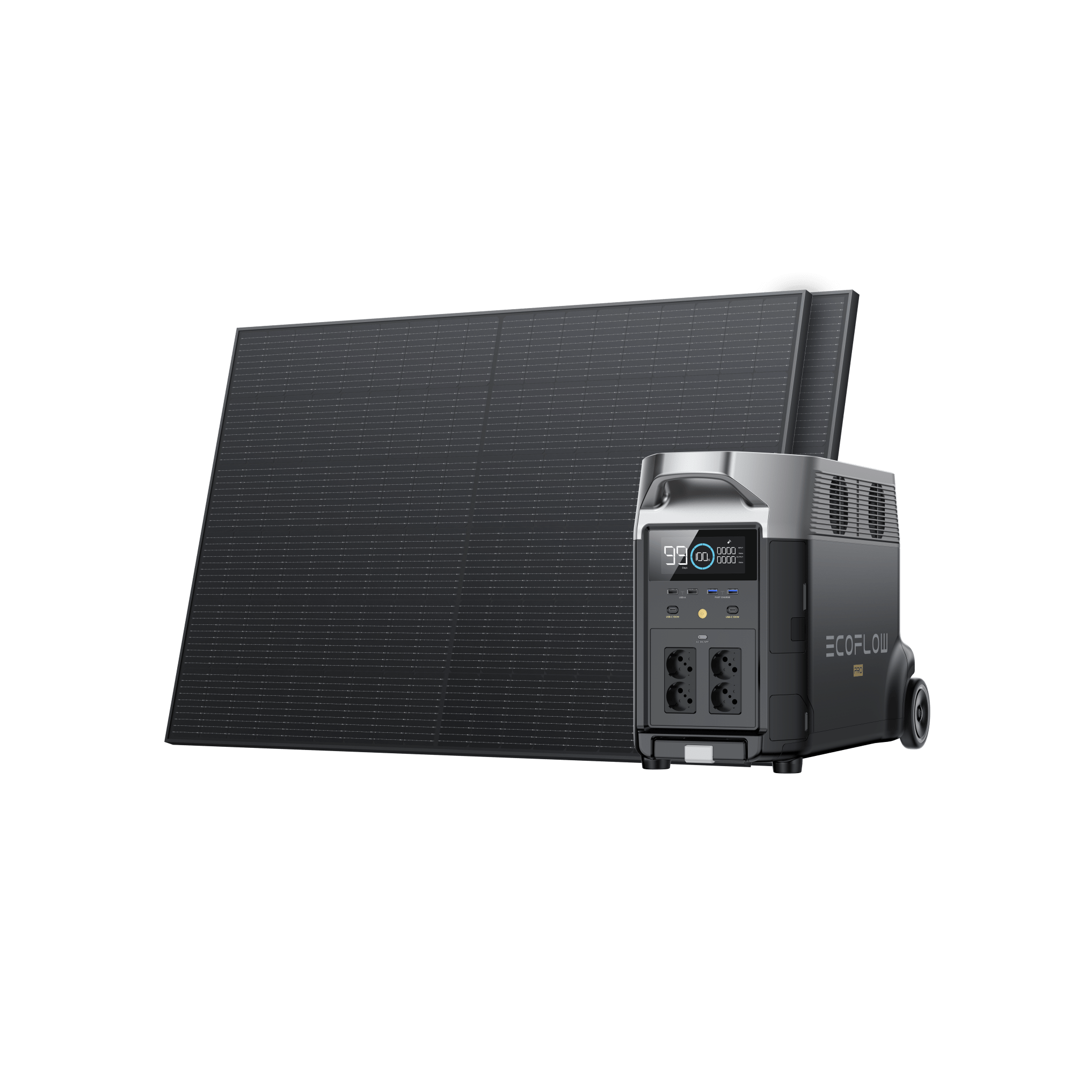 Generador solar EcoFlow DELTA Pro (FV 400 W rígido)  EcoFlow Europe 2 With Extra Battery 